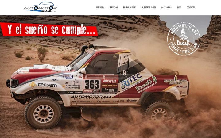 Screenshot of automotor4x4.com