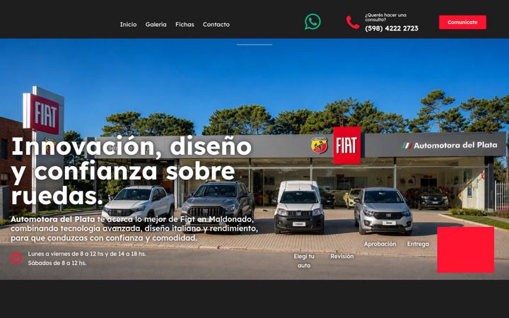 Screenshot of automotoradelplata.com.uy