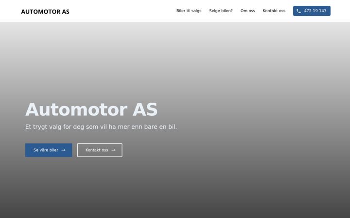 Screenshot of automotoras.no