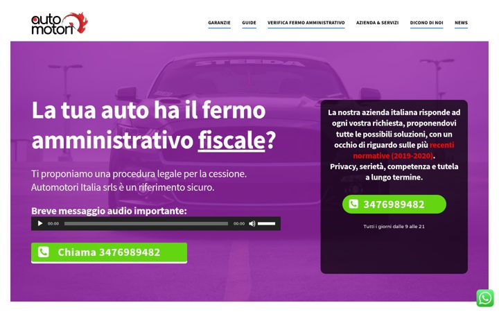 Screenshot of automotoriitalia.eu