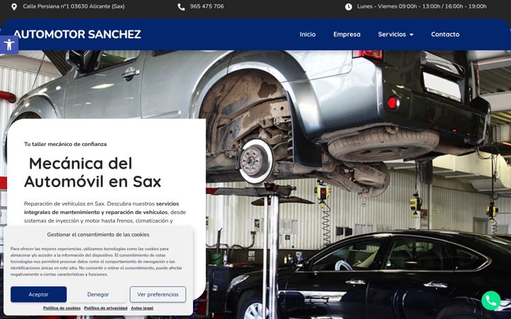 Screenshot of automotorsanchez.com