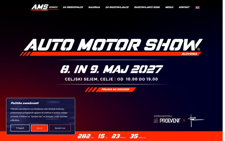 Skærmbillede af automotorshow.si