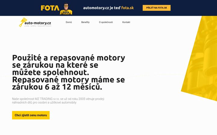 Screenshot of automotory.cz