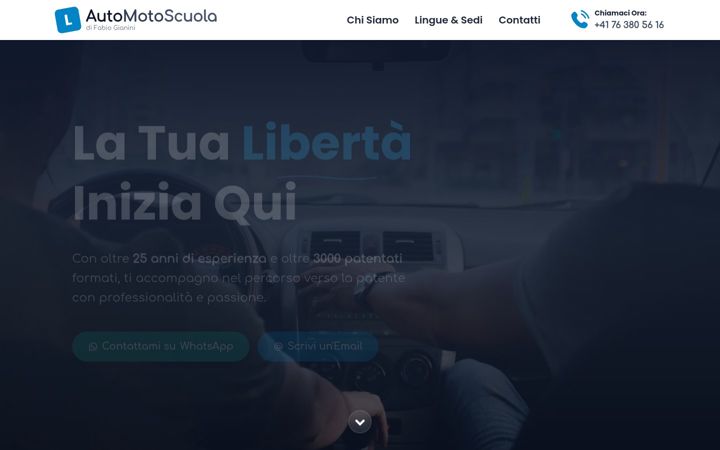 Screenshot of automotoscuola.ch
