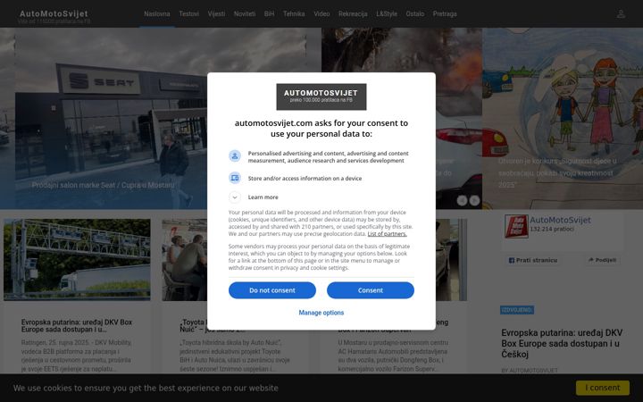 Screenshot of automotosvijet.com