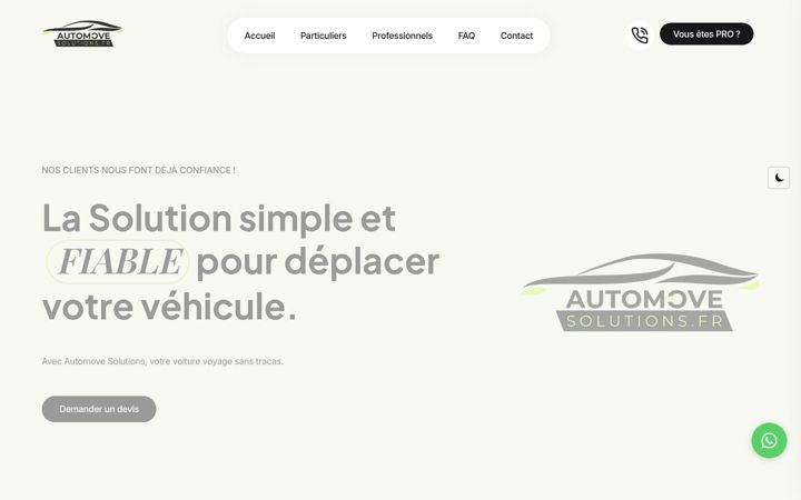 Screenshot of automove-solutions.com
