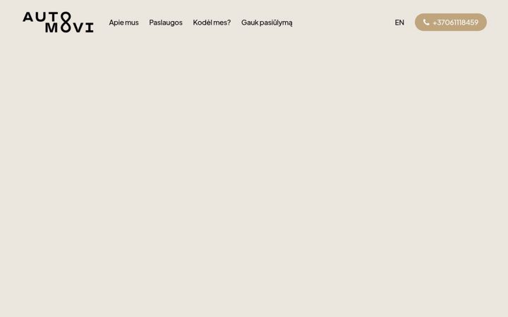 Screenshot of automovi.lt