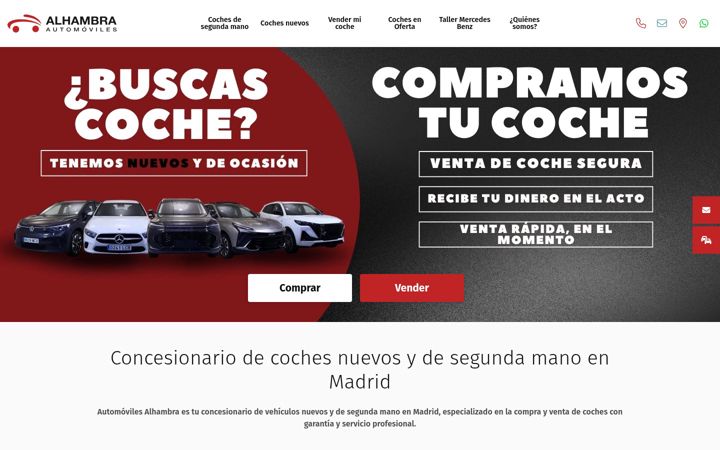 Screenshot of automovilesalhambra.es