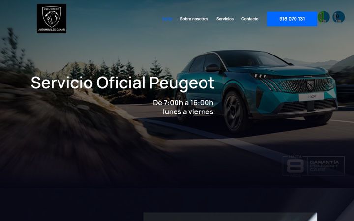 Screenshot of automovilesdakar.es