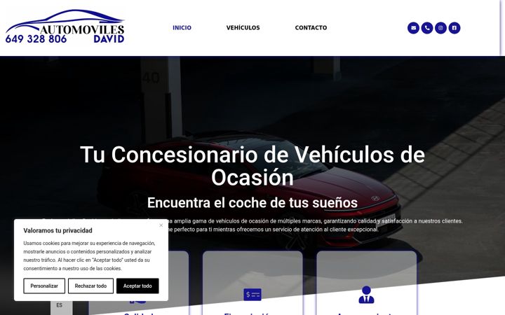 Screenshot von automovilesdavid.com