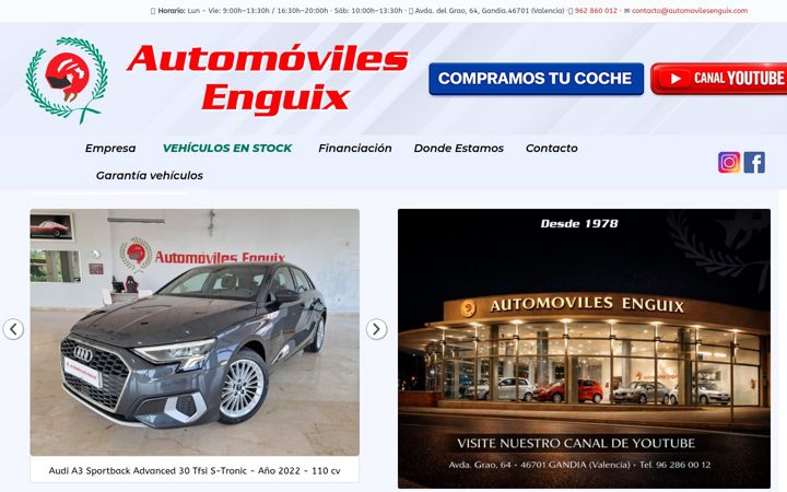 Snímek obrazovky automovilesenguix.com