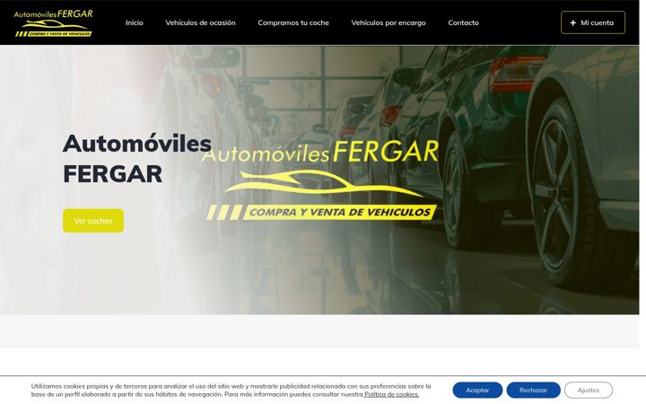 Screenshot of automovilesfergar.es