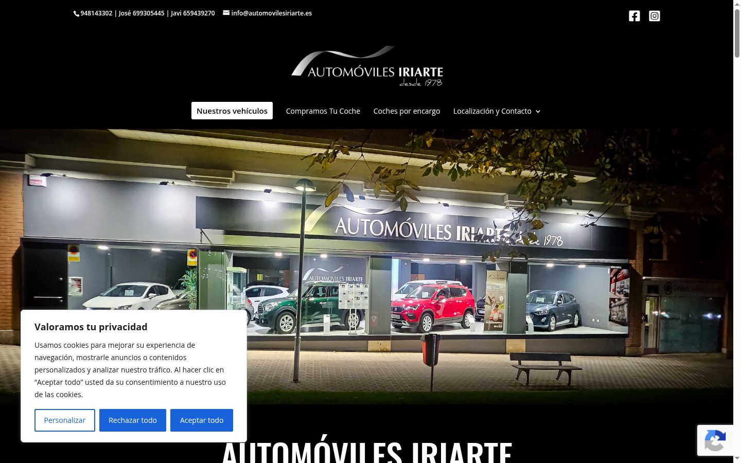 Screenshot tal-banner tal-kunsens muri qabel kwalunkwe interazzjoni