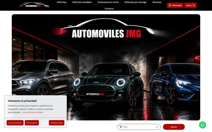 Screenshot ta' automovilesjmg.com