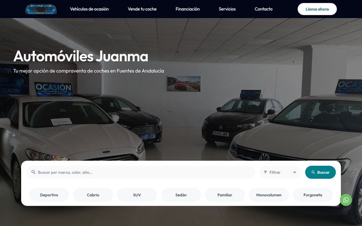 Screenshot of automovilesjuanma.es