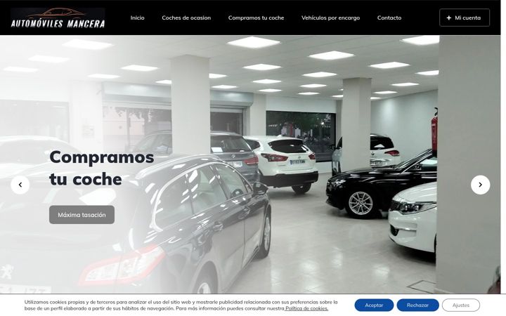 Screenshot of automovilesmancera.es