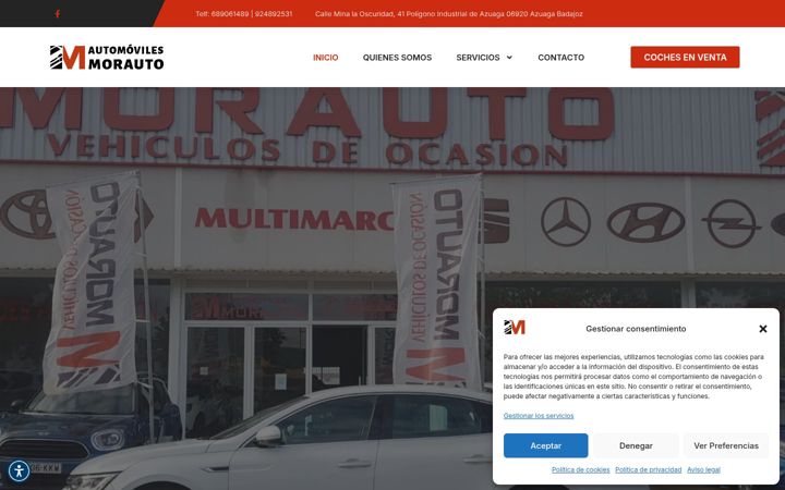 Snímek obrazovky automovilesmorauto.com