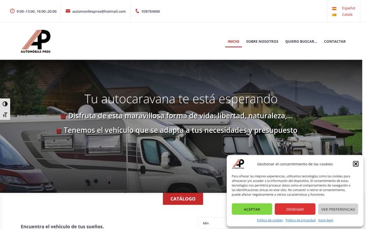 Screenshot di automovilespros.com