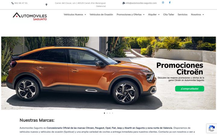 Snímek obrazovky automovilessagunto.es