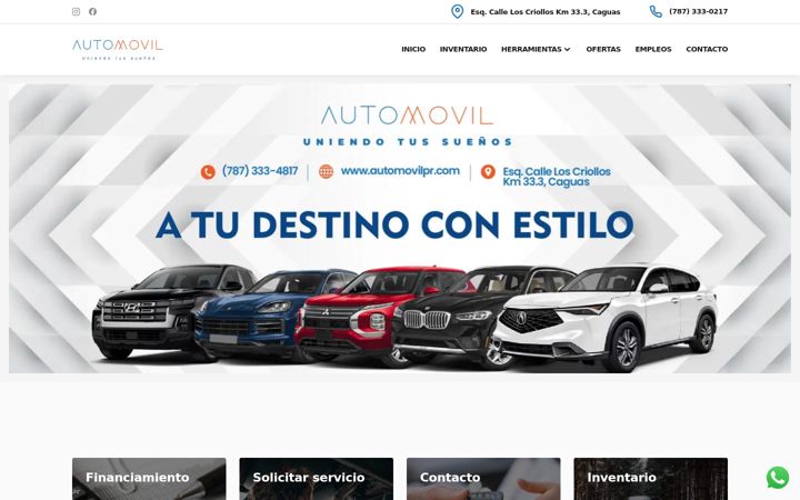 Screenshot di automovilpr.com