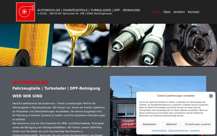 Screenshot di automovo.de