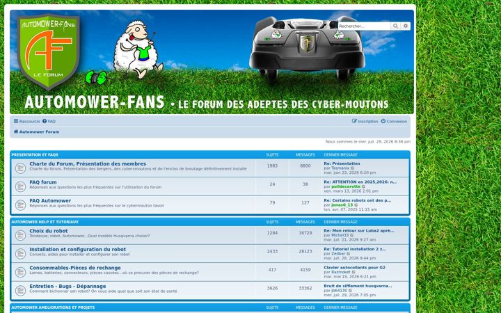 Screenshot di automower-fans.com