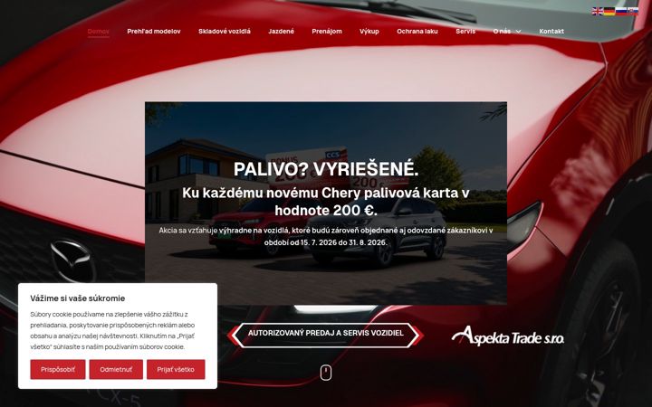 Screenshot of automp.sk