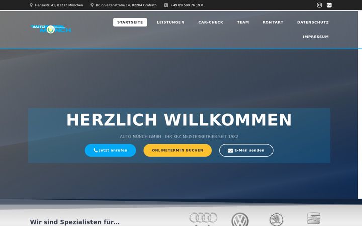 Screenshot ta' automuench.de