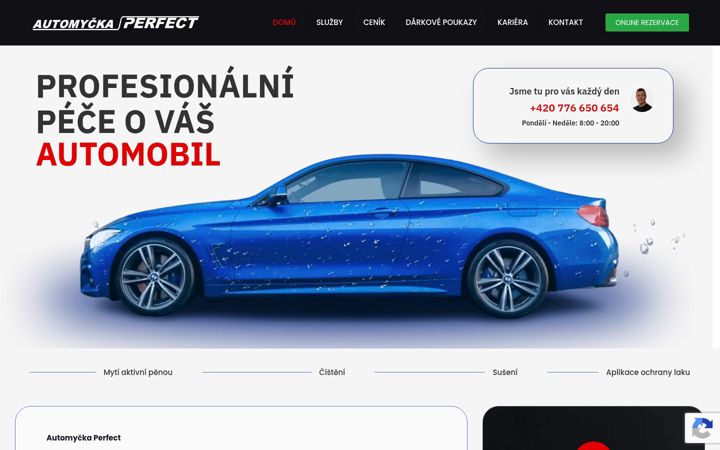 Screenshot of automyckaperfect.cz