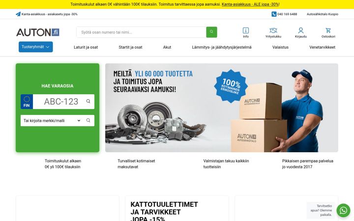 Screenshot ta' auton.fi