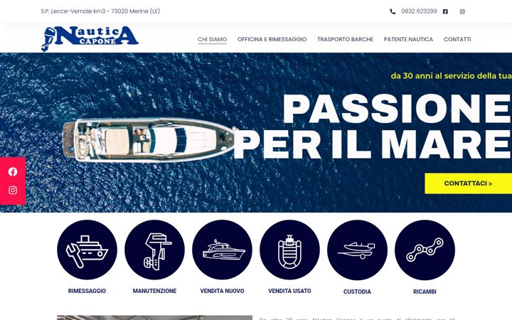 Screenshot of autonauticacapone.it