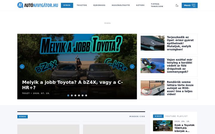 Screenshot of autonavigator.hu
