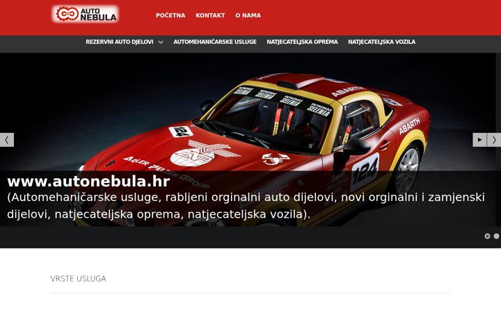 Screenshot of autonebula.hr