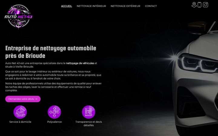 Screenshot ta' autonet43.fr