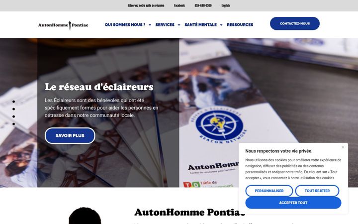 Screenshot of autonhommepontiac.ca