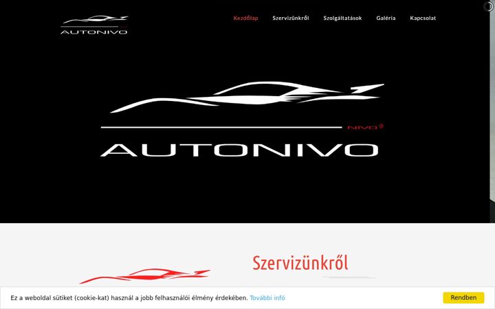 Screenshot of autonivo.hu