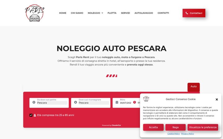 Screenshot of autonoleggioapescara.it