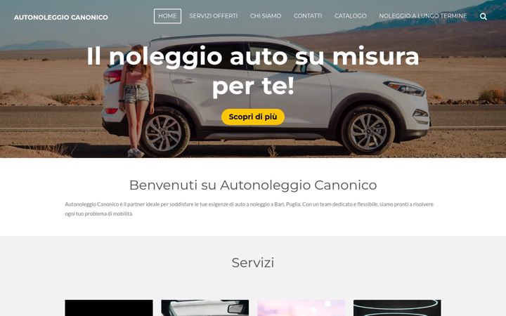 Screenshot of autonoleggiocanonico.it