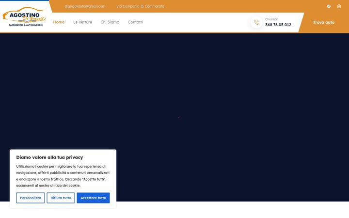 Screenshot of autonoleggiodigrigoli.it