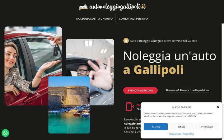 Screenshot of autonoleggiogallipoli.it