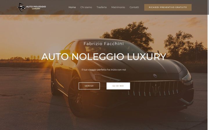 Screenshot van autonoleggioluxury.com