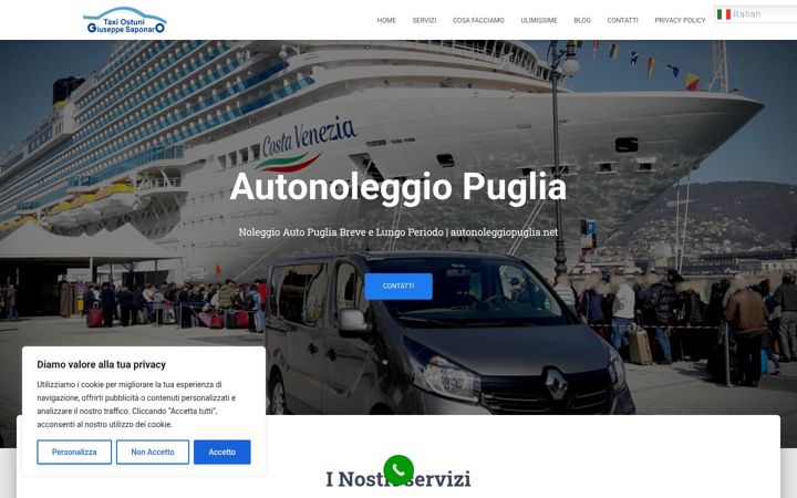 Screenshot of autonoleggiopuglia.net