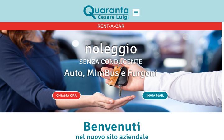 Screenshot of autonoleggioquaranta.it