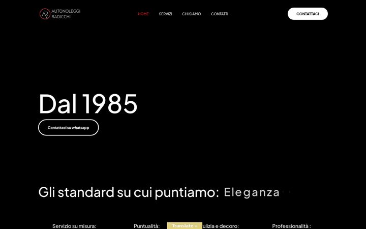 Snímek obrazovky autonoleggiradicchi.com