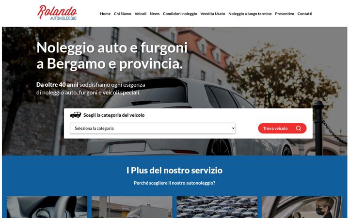 Screenshot van autonoleggirolando.it