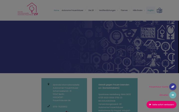 Screenshot of autonome-frauenhaeuser-zif.de