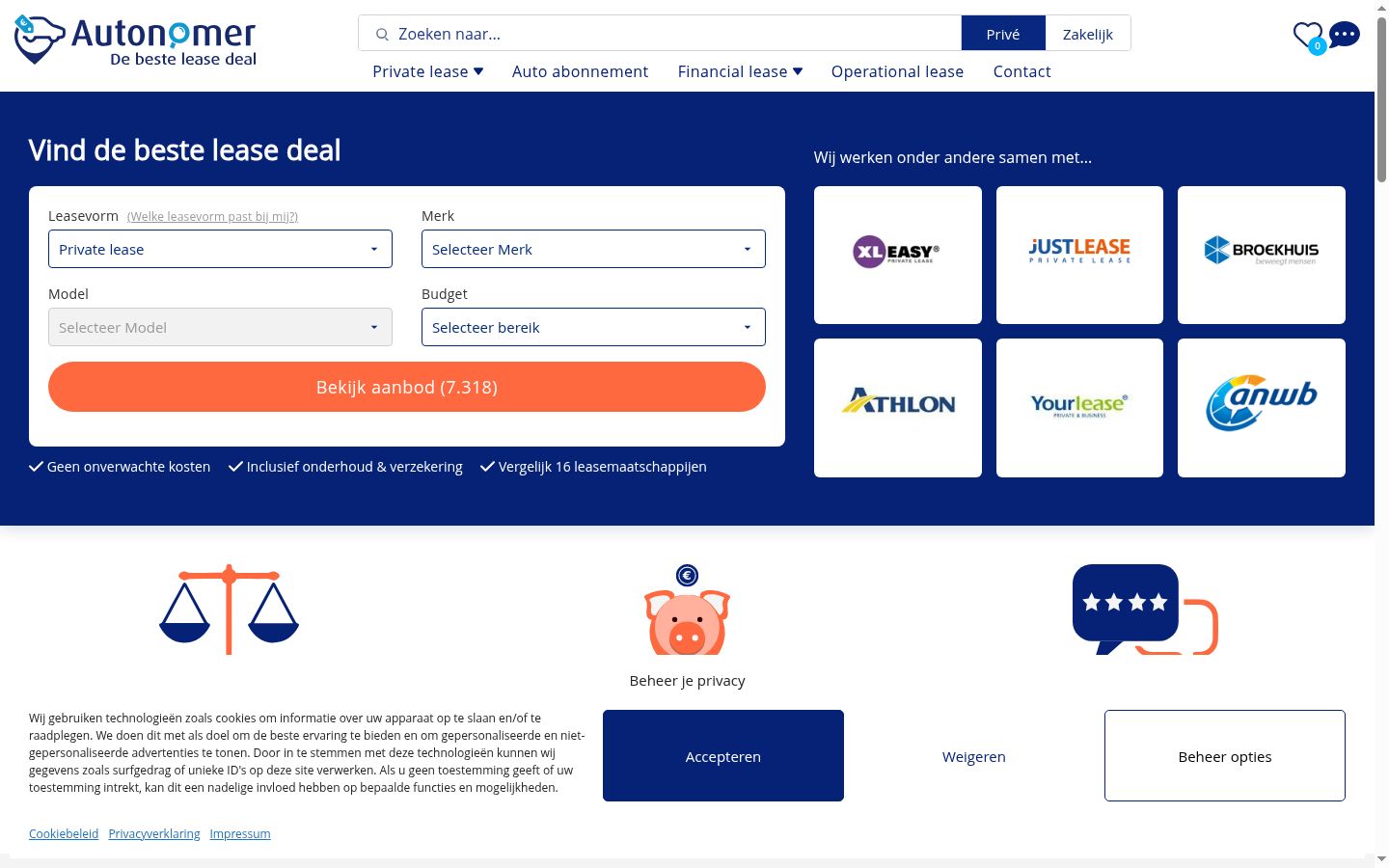 Sutikimo reklamjuostės, rodytos prieš bet kokią sąveiką, ekrano kopija