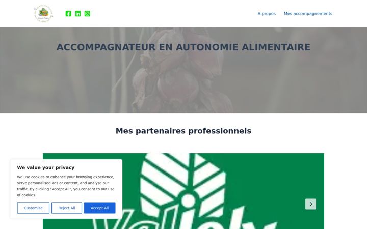 Screenshot of autonomiepotagere.fr