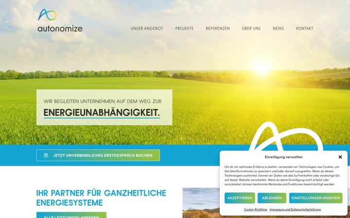 Screenshot of autonomize.at