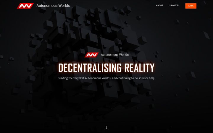 Screenshot of autonomousworlds.com